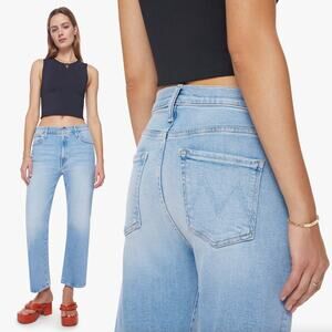 MOTHER | NWT The Dodger Anke in Cat Daddy Light Wash Wide Leg Jeans 29
